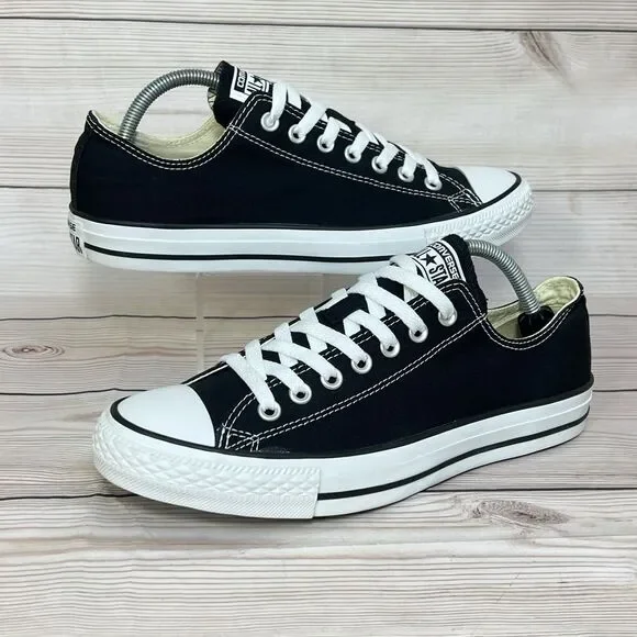 CONVERSE Chuck Taylor All Star Low Black Canvas Sneaker Shoe Men 9/Women 11 MINT - Picture 14 of 14